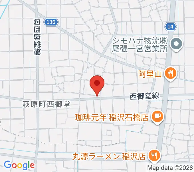 つむぎ音楽教室の地図