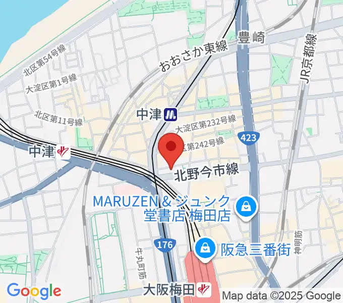 ESPエンタテインメント大阪の地図