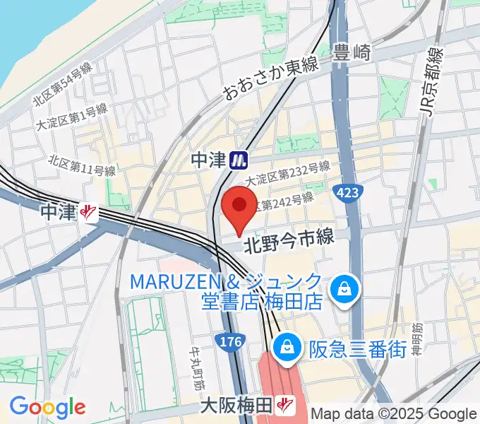 ESPエンタテインメント大阪の地図