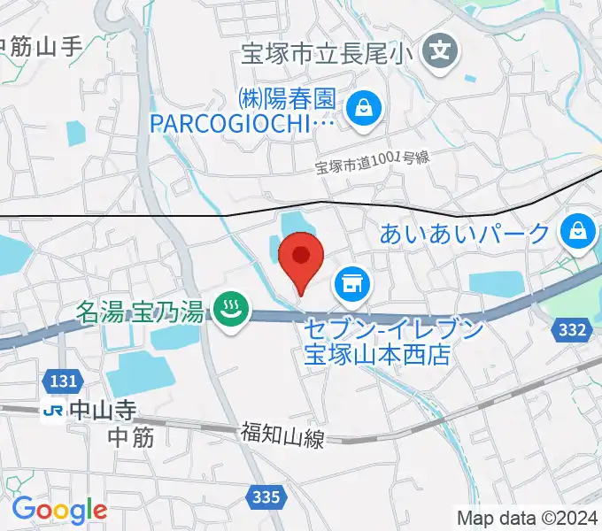 中川亨ギター教室の地図