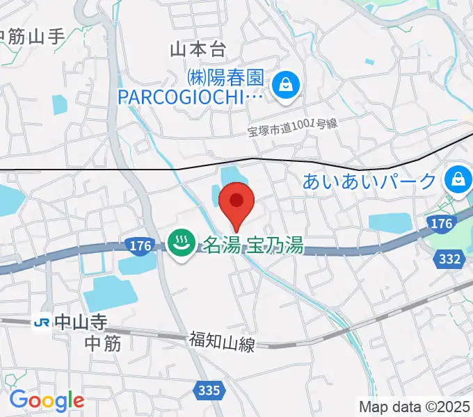 中川亨ギター教室の地図