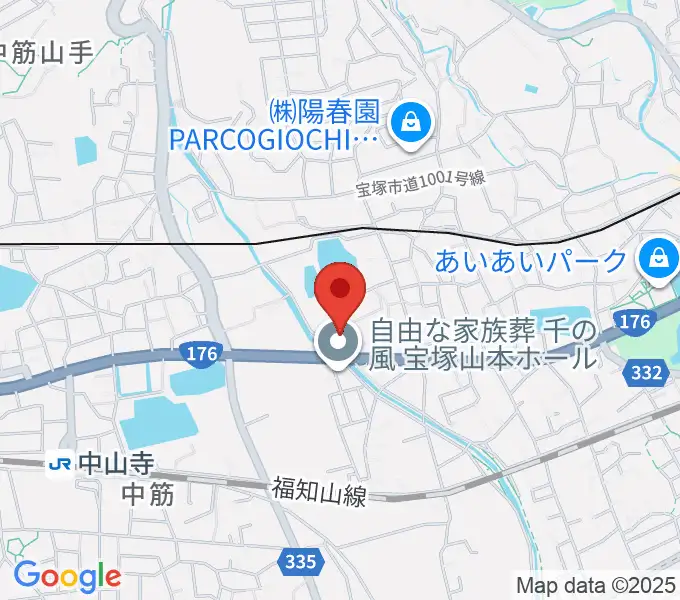 中川亨ギター教室の地図
