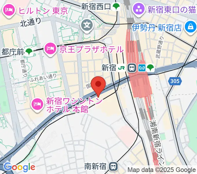 カワイミュージックスクール レプレ新宿の地図