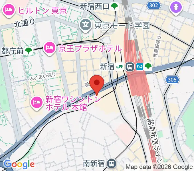 カワイミュージックスクール レプレ新宿の地図