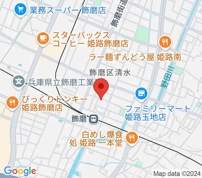 なるせ音楽教室の地図