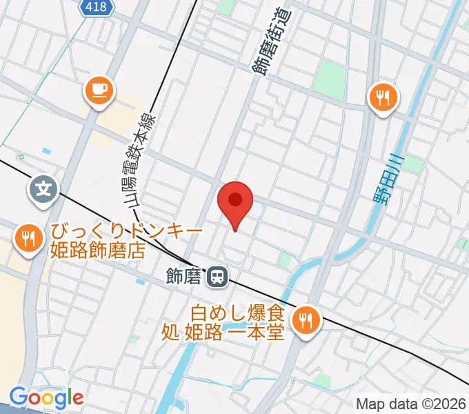 なるせ音楽教室の地図