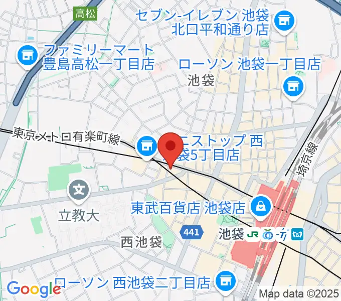 ジャパンO・N・Oミュージックアカデミーの地図