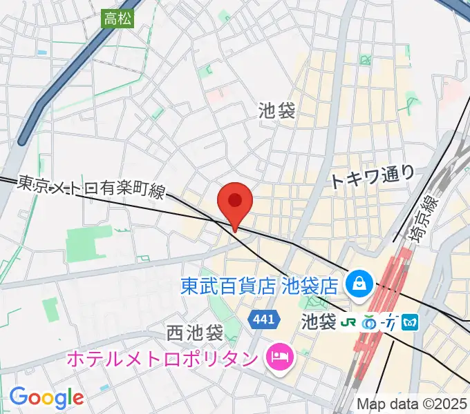 ジャパンO・N・Oミュージックアカデミーの地図
