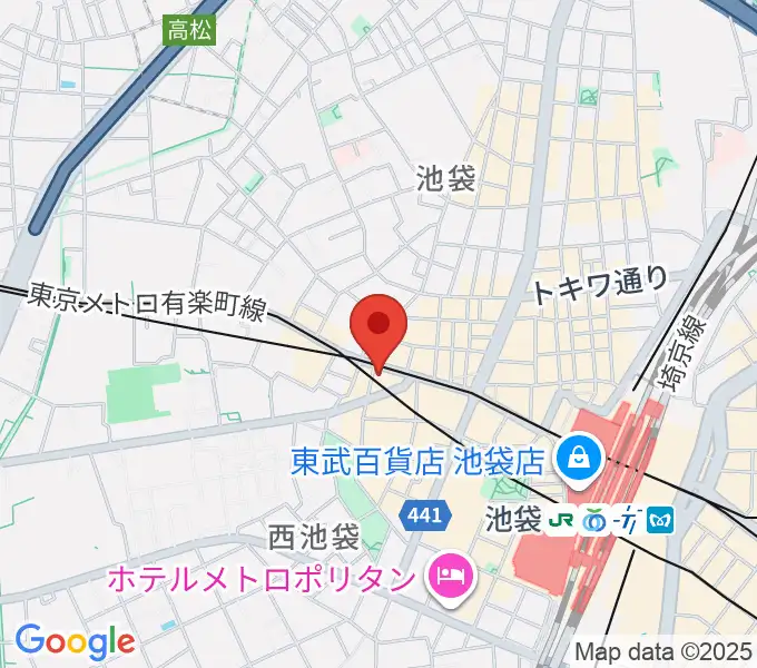 ジャパンO・N・Oミュージックアカデミーの地図