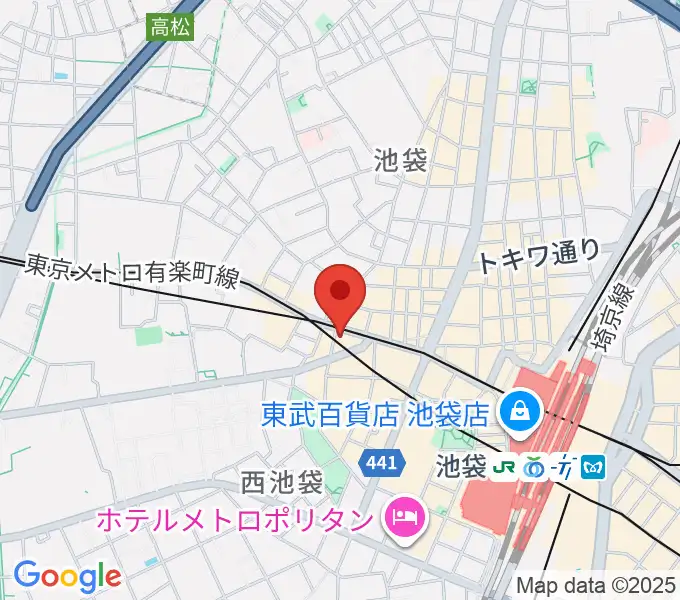 ジャパンO・N・Oミュージックアカデミーの地図