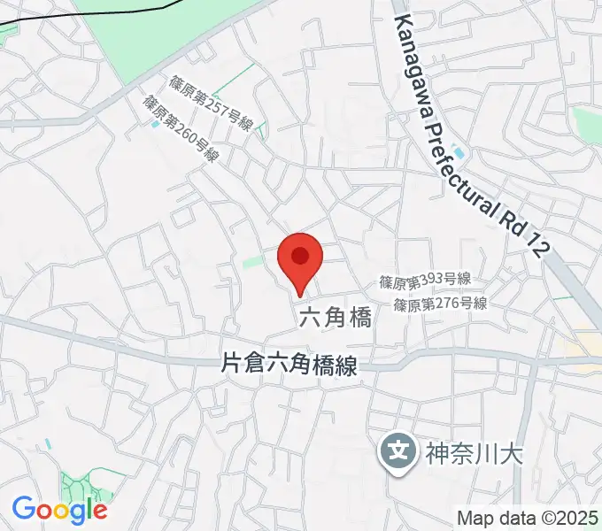 横田ピアノ教室の地図