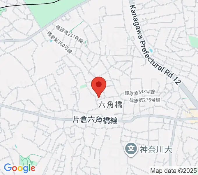 横田ピアノ教室の地図