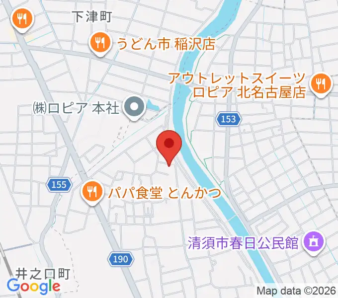 リュウケイミュージックネットの地図