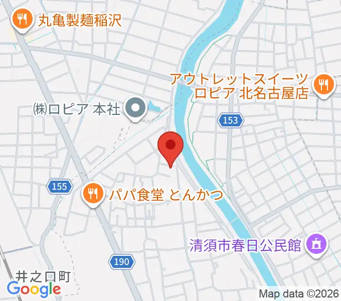 リュウケイミュージックネットの地図