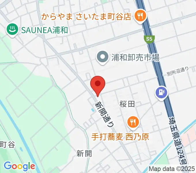 前場裕介ギター教室の地図