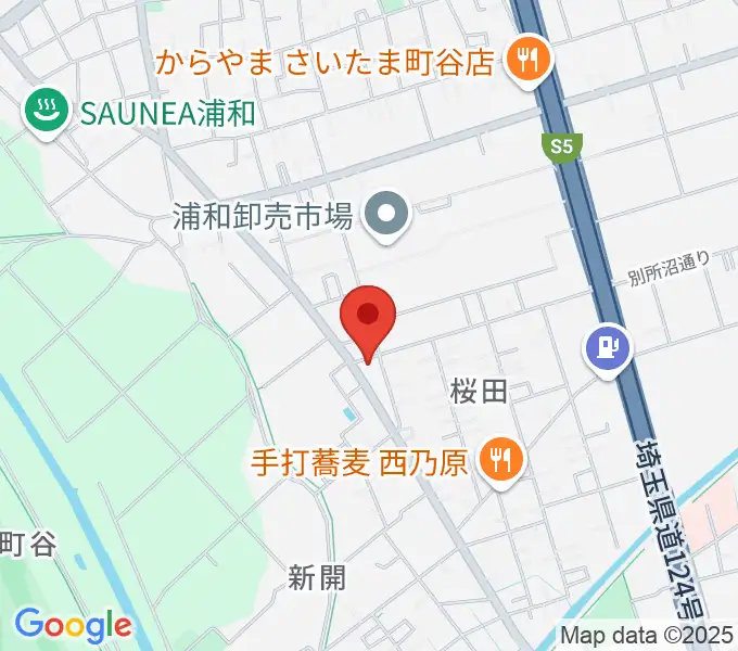 前場裕介ギター教室の地図