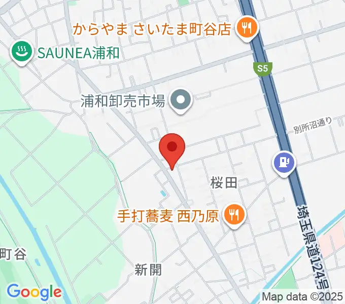 前場裕介ギター教室の地図