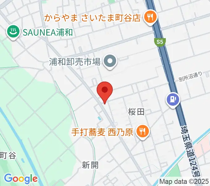 前場裕介ギター教室の地図