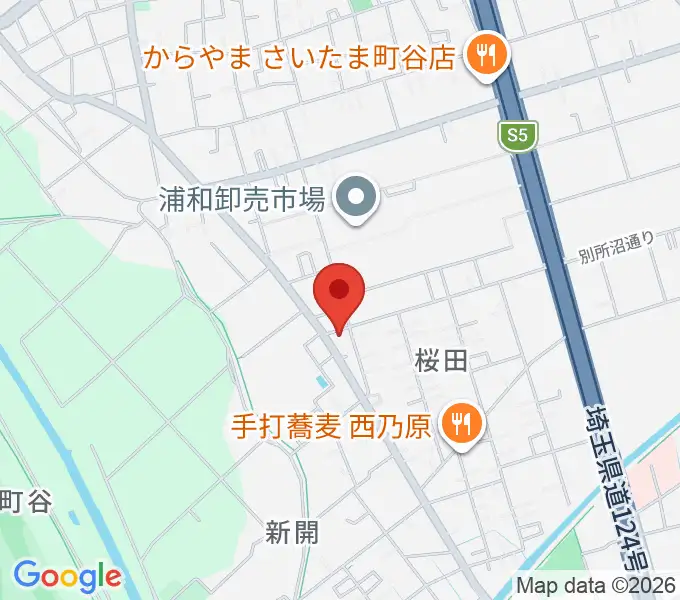 前場裕介ギター教室の地図