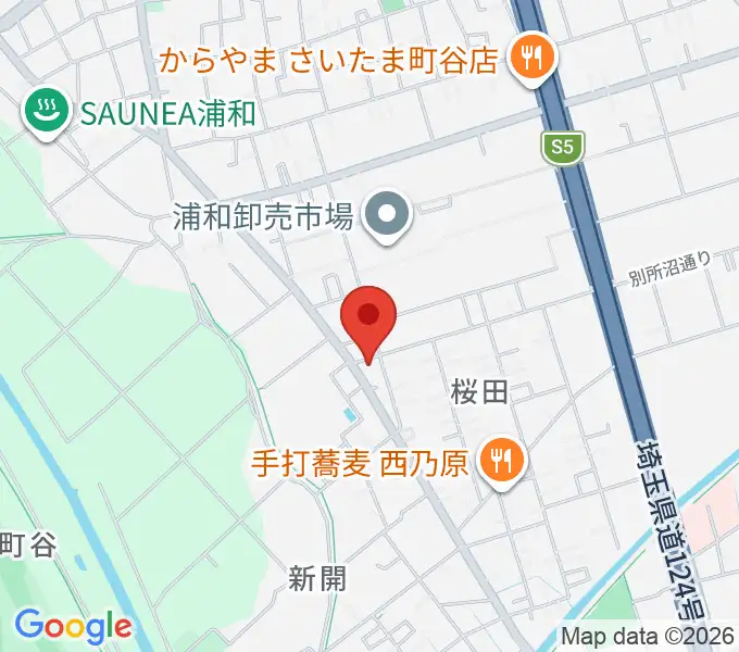前場裕介ギター教室の地図