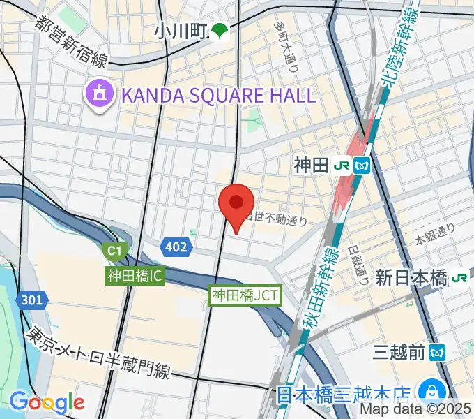 ピアノーヴァミュージックの地図