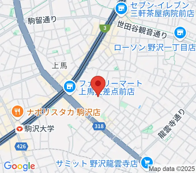 ワンヴォイスミュージックスクールの地図