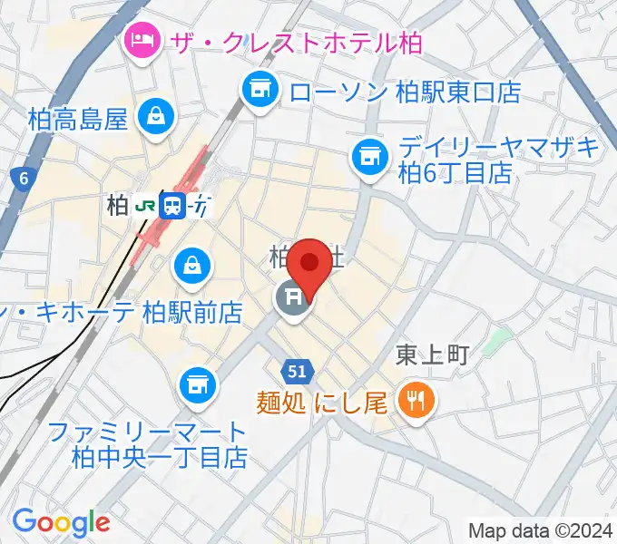 ベルカント音楽学院の地図