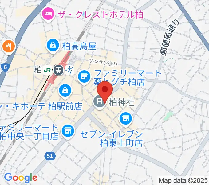 ベルカント音楽学院の地図