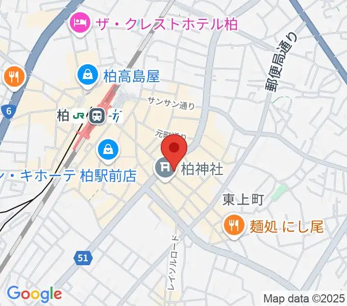ベルカント音楽学院の地図