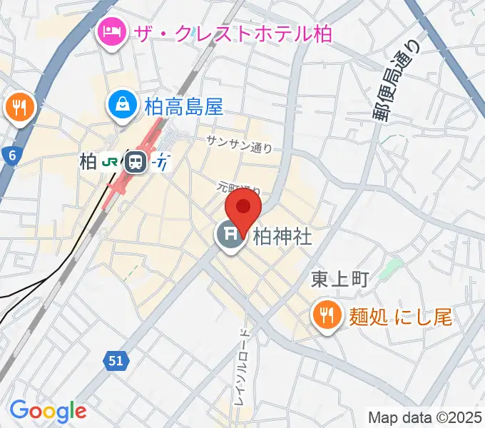 ベルカント音楽学院の地図