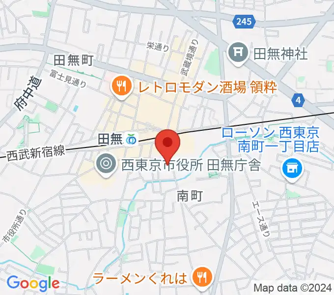 東音楽器 田無センターの地図