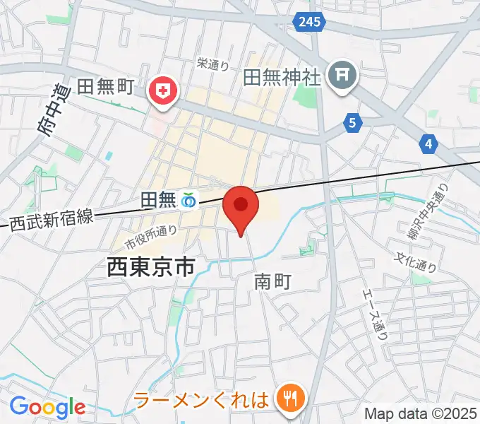 東音楽器 田無センターの地図