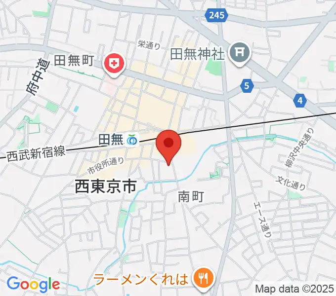東音楽器 田無センターの地図