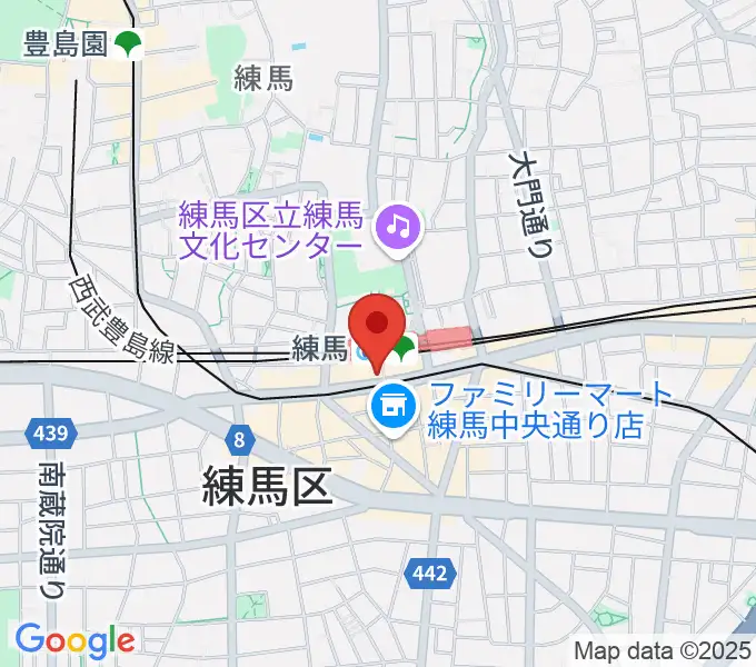 東音楽器 練馬センターの地図