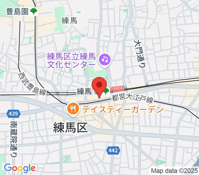 東音楽器 練馬センターの地図
