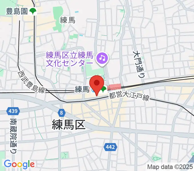 東音楽器 練馬センターの地図