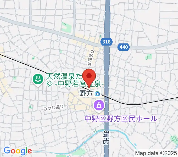 東音楽器 野方センターの地図