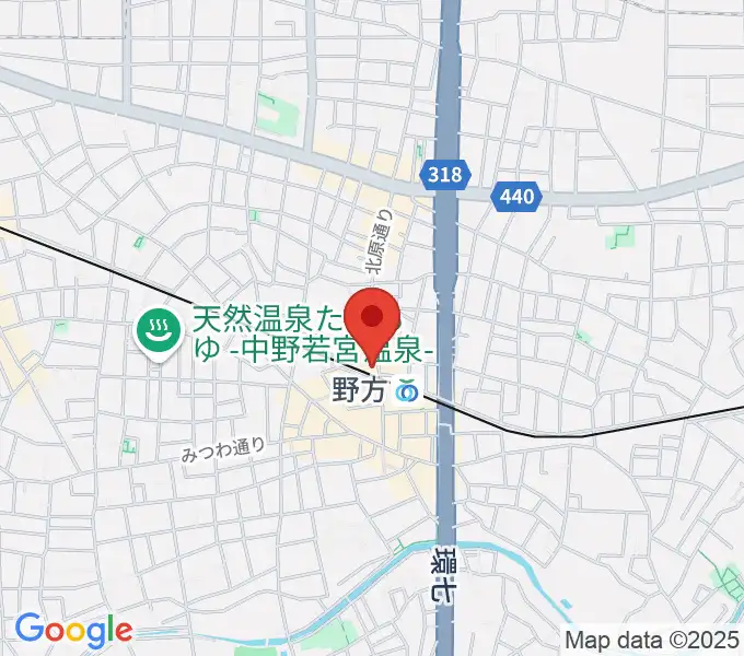 東音楽器 野方センターの地図