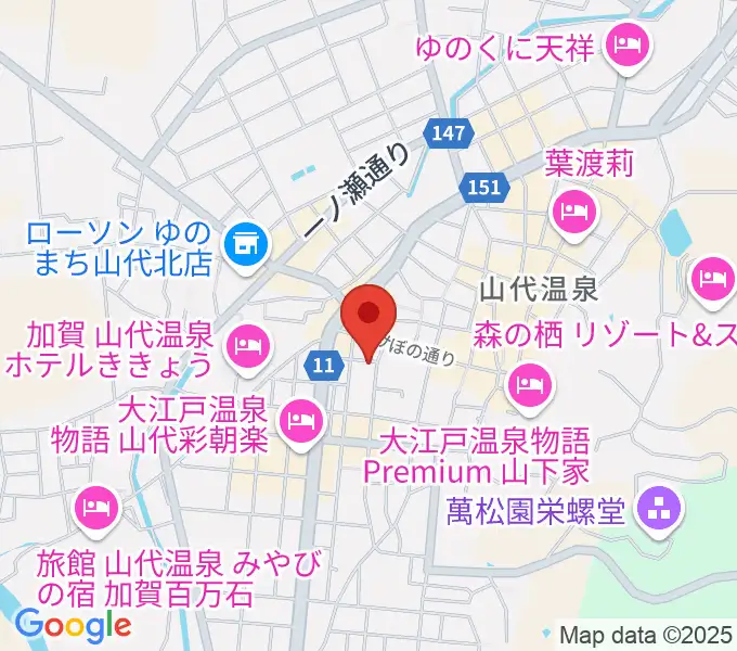 山下ピアノ教室の地図