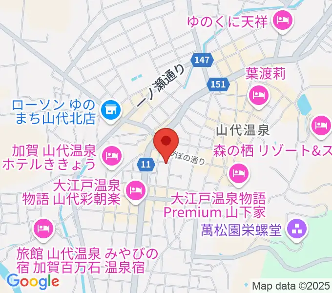 山下ピアノ教室の地図