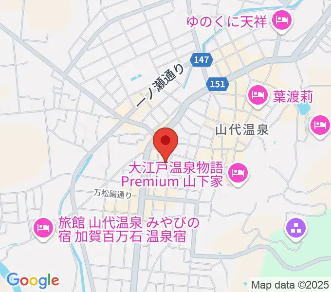 山下ピアノ教室の地図