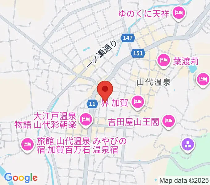 山下ピアノ教室の地図
