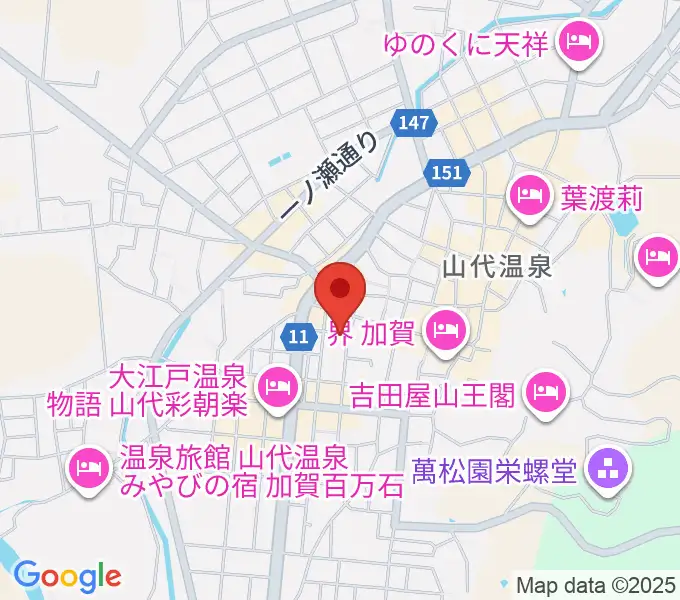 山下ピアノ教室の地図
