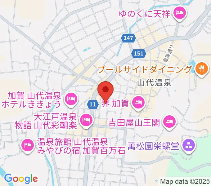 山下ピアノ教室の地図
