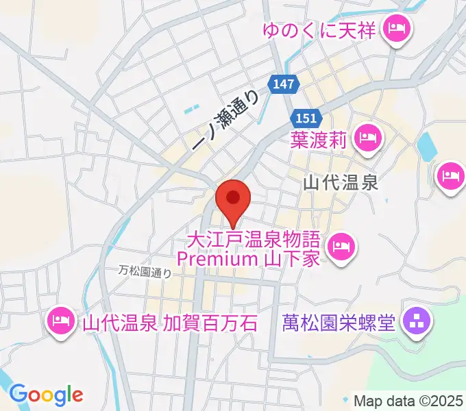 山下ピアノ教室の地図