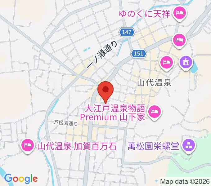 山下ピアノ教室の地図