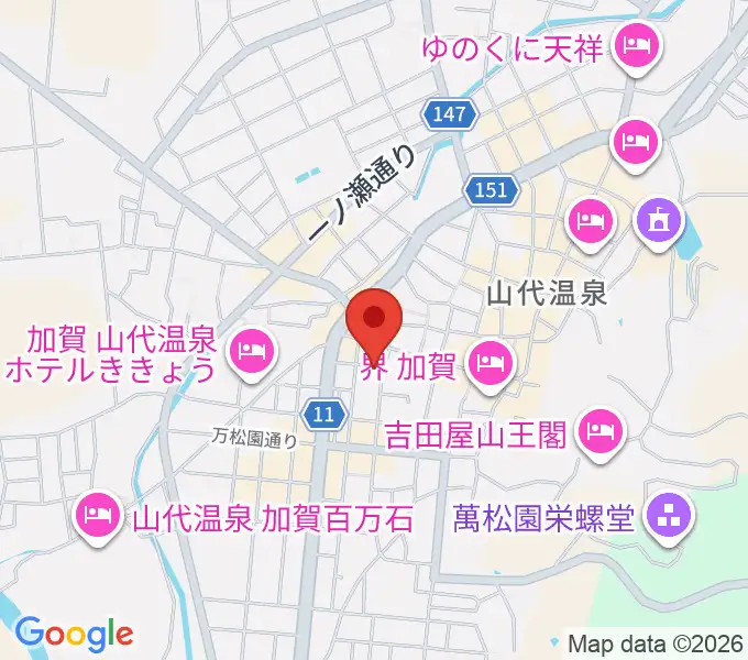 山下ピアノ教室の地図