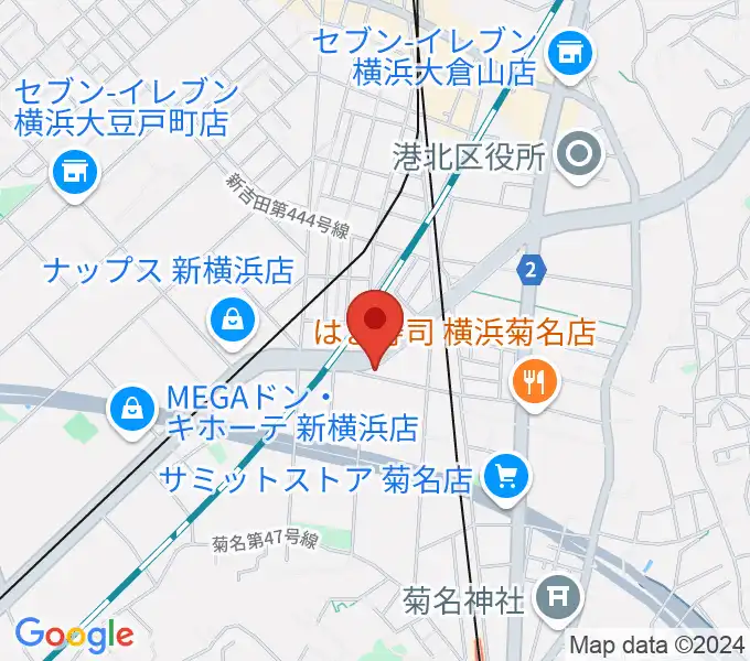 菊名JAMの地図