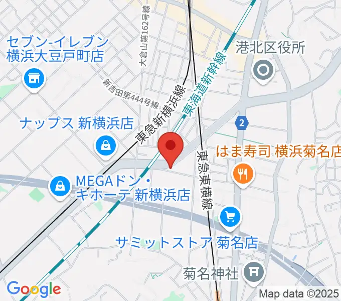 菊名JAMの地図