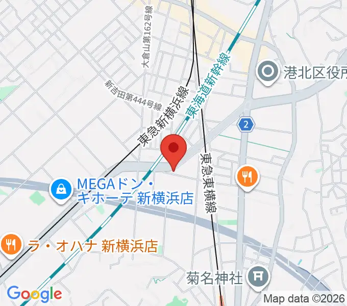 菊名JAMの地図